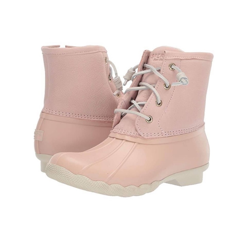 NWOT Sperry Saltwater Duck Boots in Blush